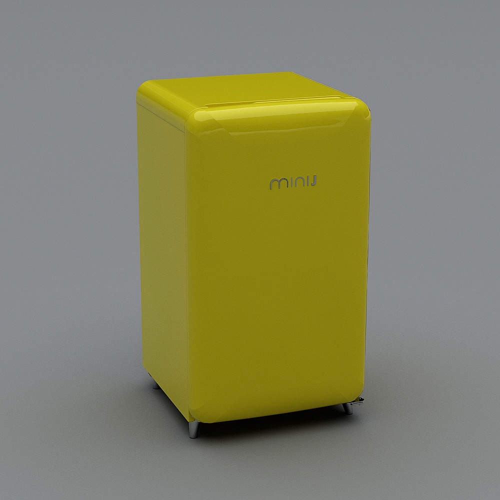MINIJ小吉-C1-105系列（化妆品）-黄色3D模型