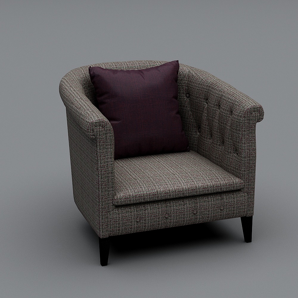 诺丁山家居-现代-A休闲椅-NH18013D模型