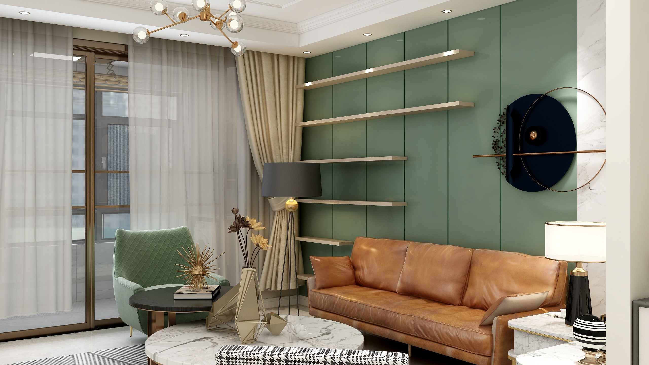 王哲-北欧风格-122㎡舜和慢城装修效果图