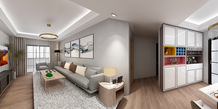 瑞尺全屋定制柜-朵薇拉整体软装-运河与岸-装修设计方案