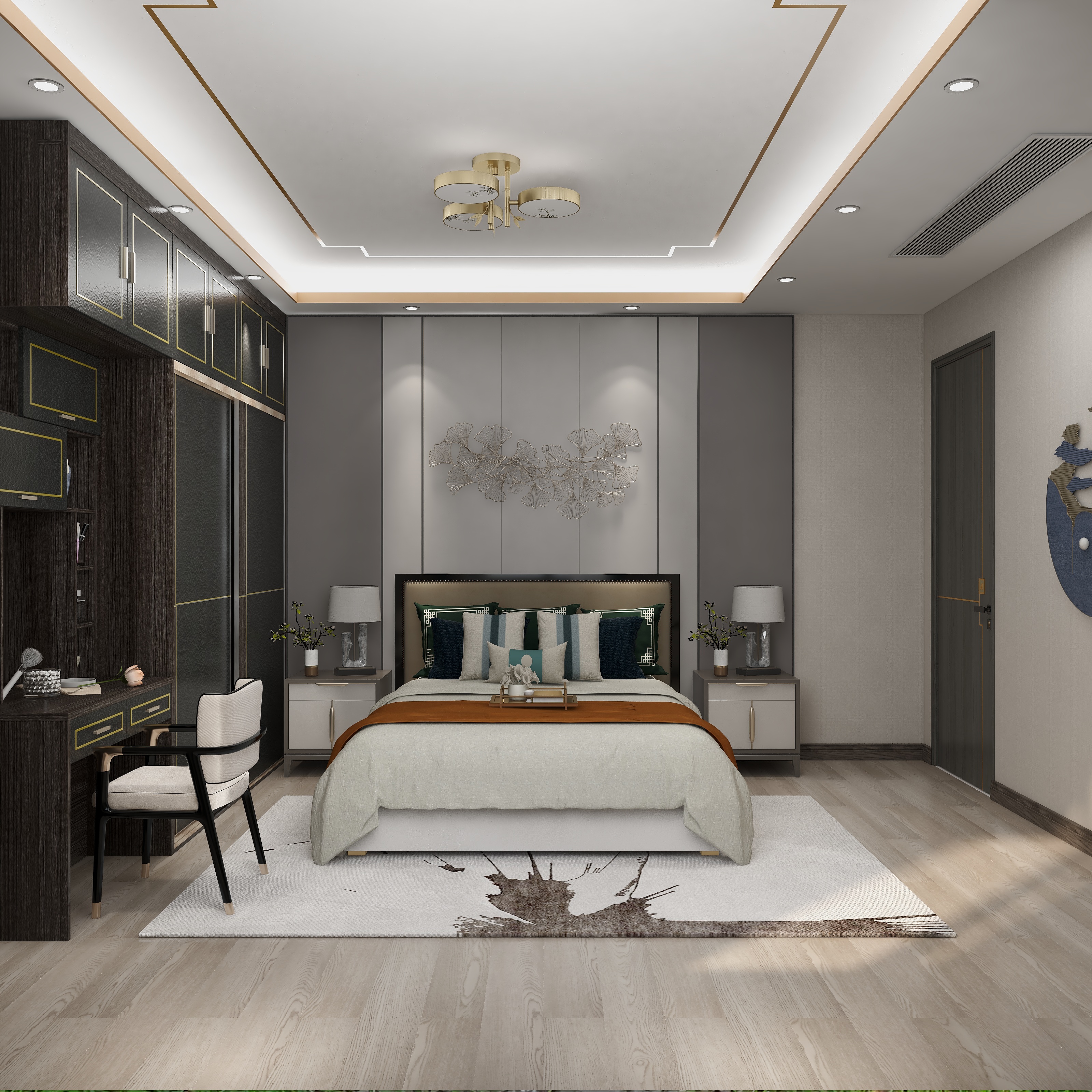 张斯俞-营仔新中式装修效果图