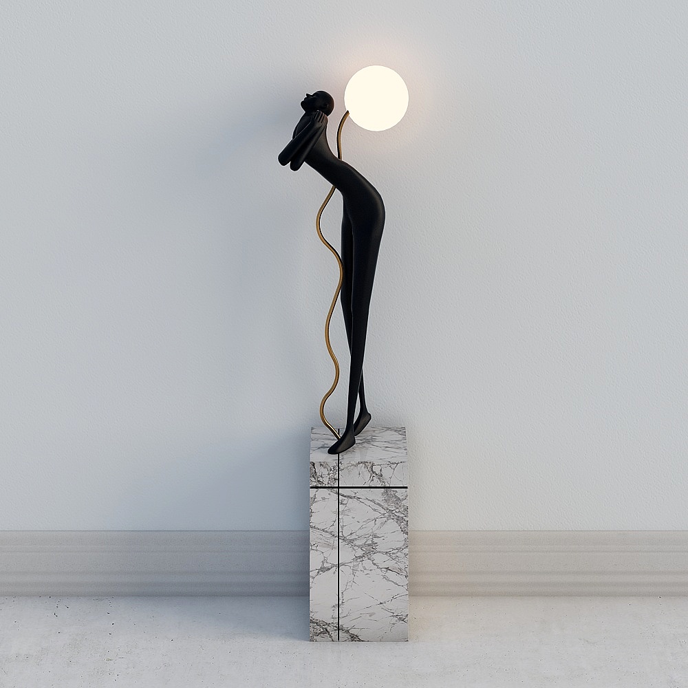 现代雕塑组合-创意落地灯