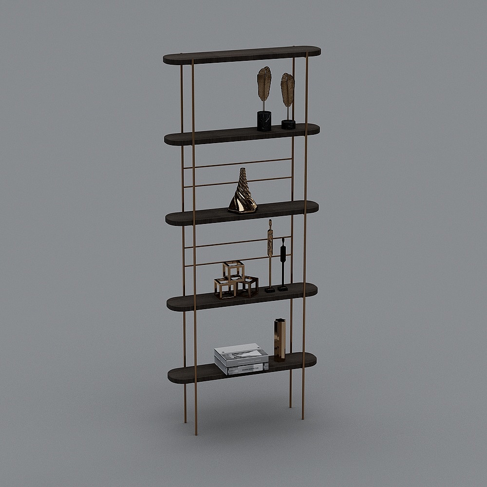 北欧风婚纱摄影店-展架3D模型