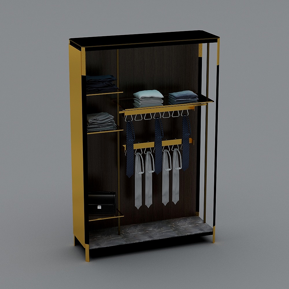 服装店5-展示架3D模型
