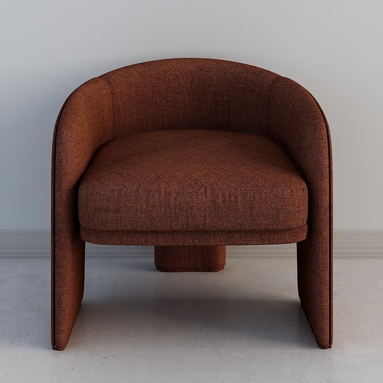 Art Deco Modern Single Sofa,Seats & Sofas,Single Sofa,Brown