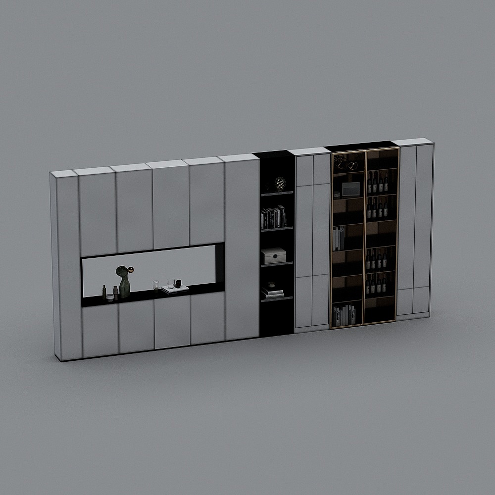 现代客餐厅-展柜