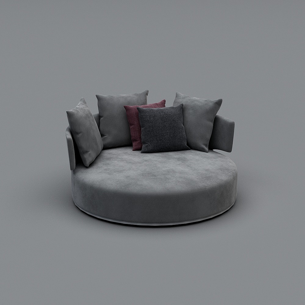 现代办公休闲区-休闲沙发3D模型