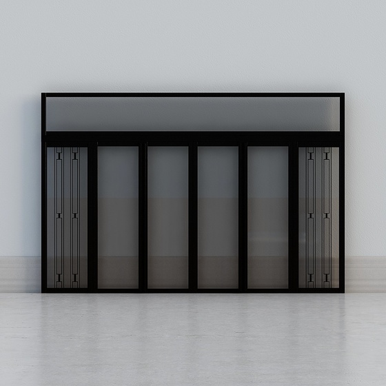 Modern Sliding Doors,Black+Gray