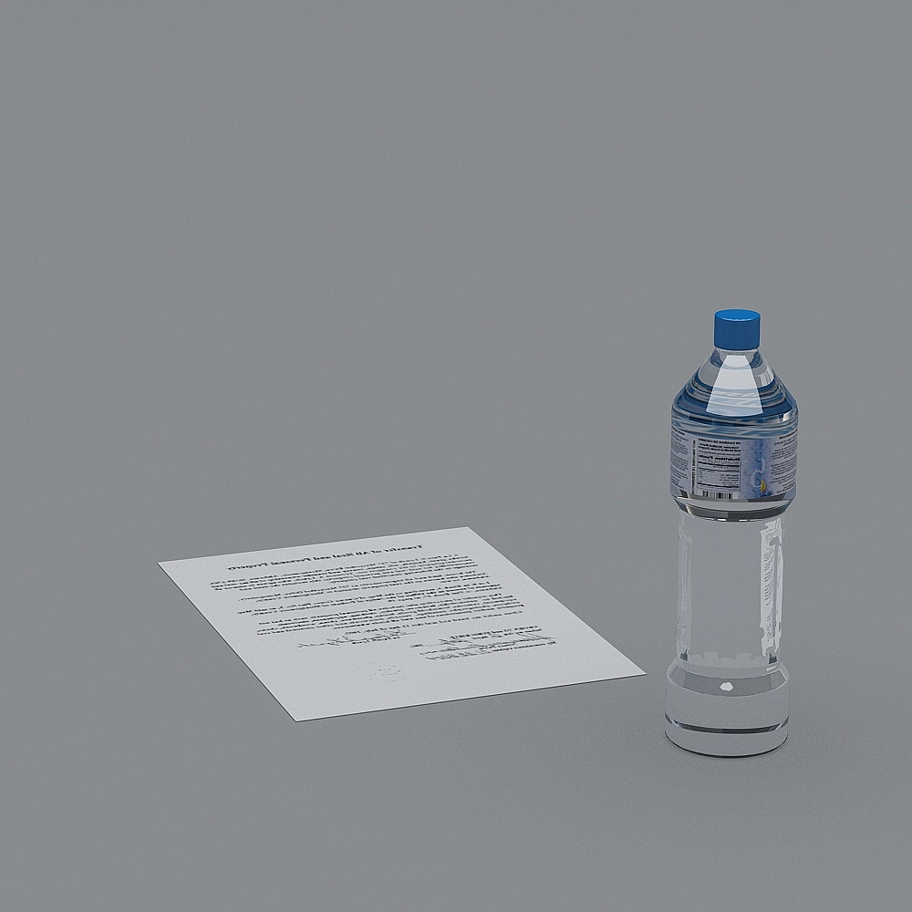 现代宴会厅-桌面摆件3D模型