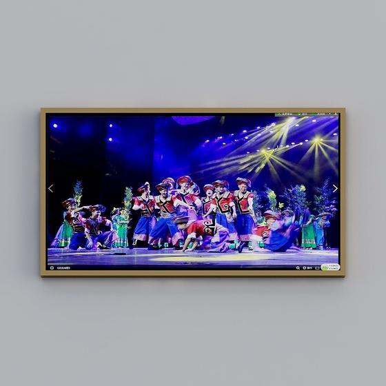 New Chinese-style banquet hall-projection screen