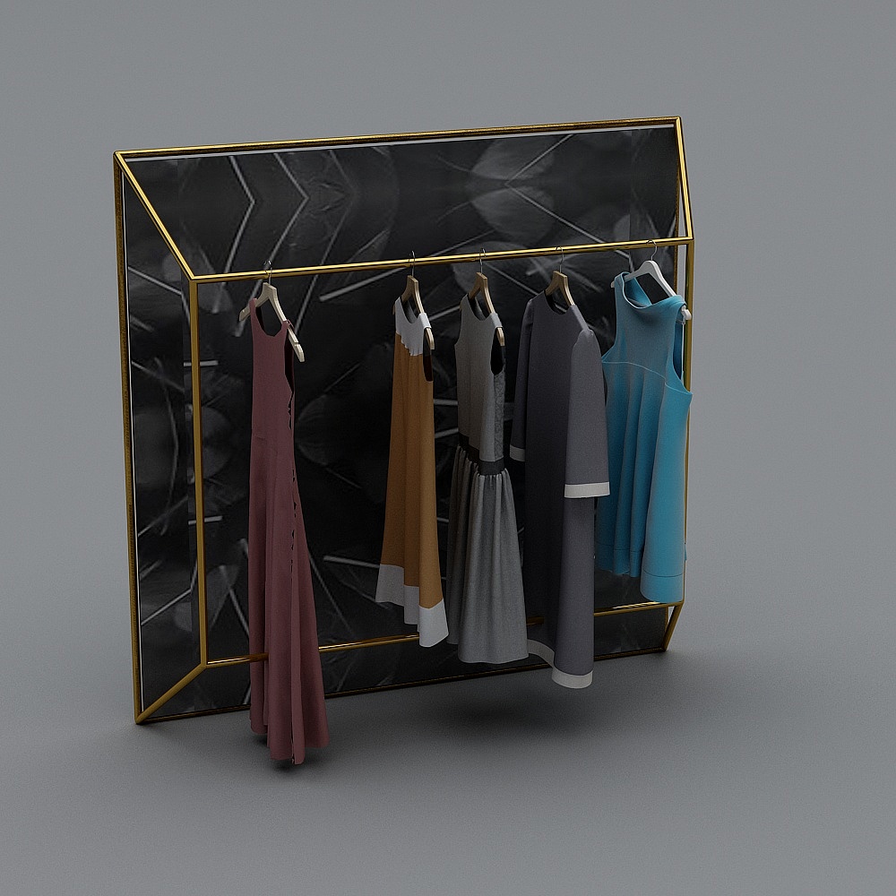 Clothing Retailer Display Rack 3D model