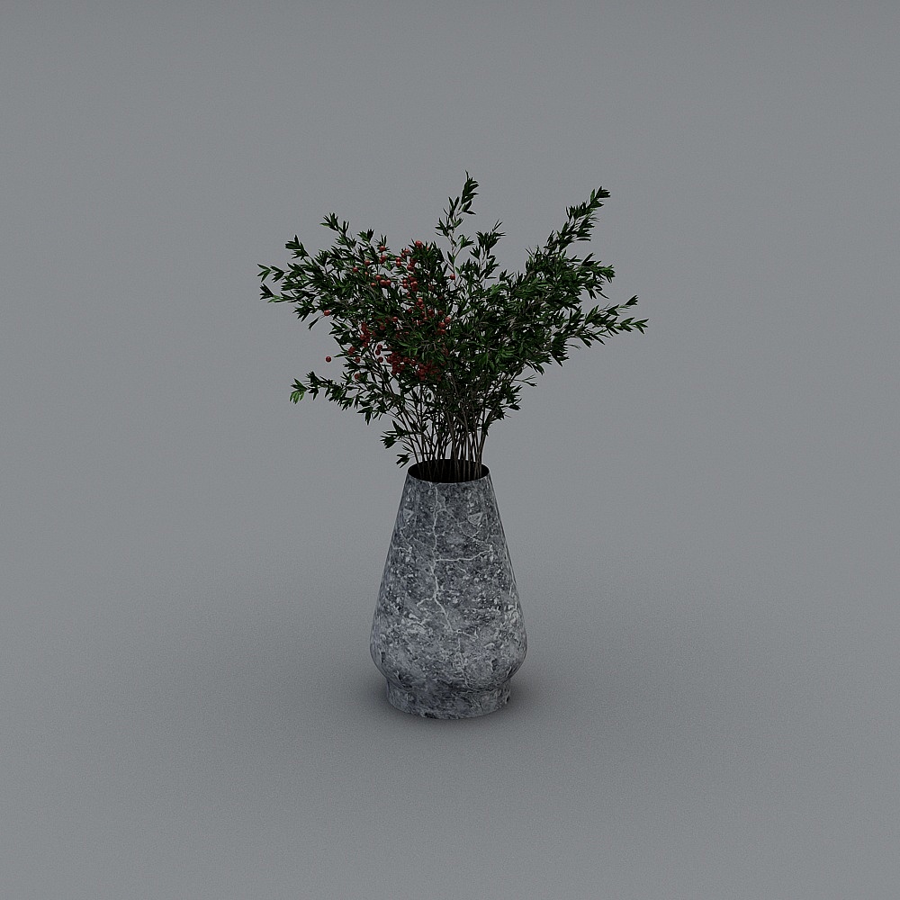 现代书房-花瓶