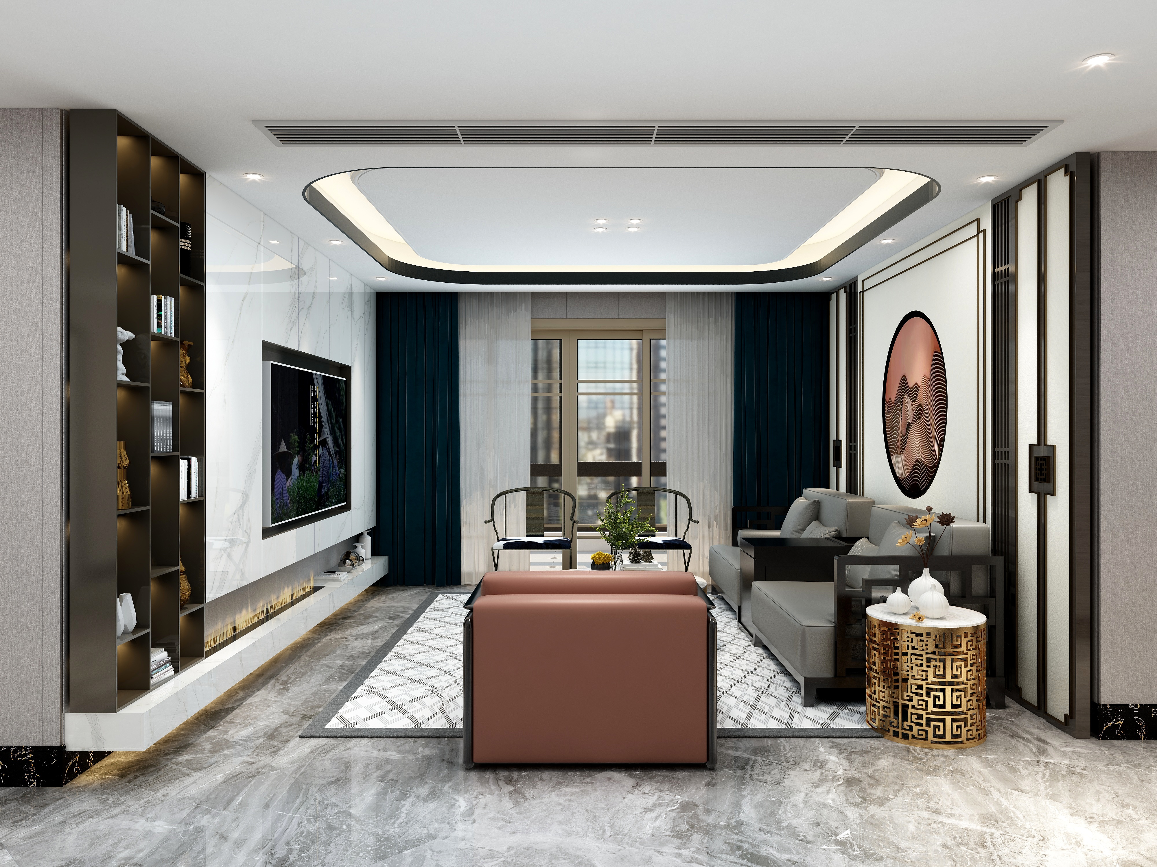 郭达光-世茂香槟湖装修效果图