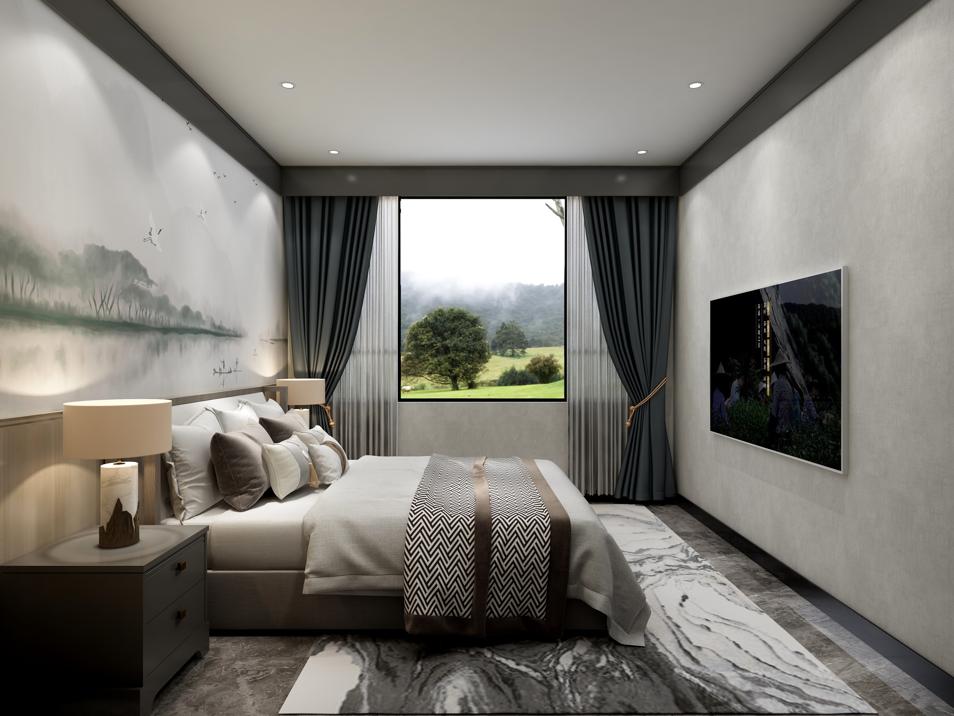 Tim设计_-明式新中装修效果图