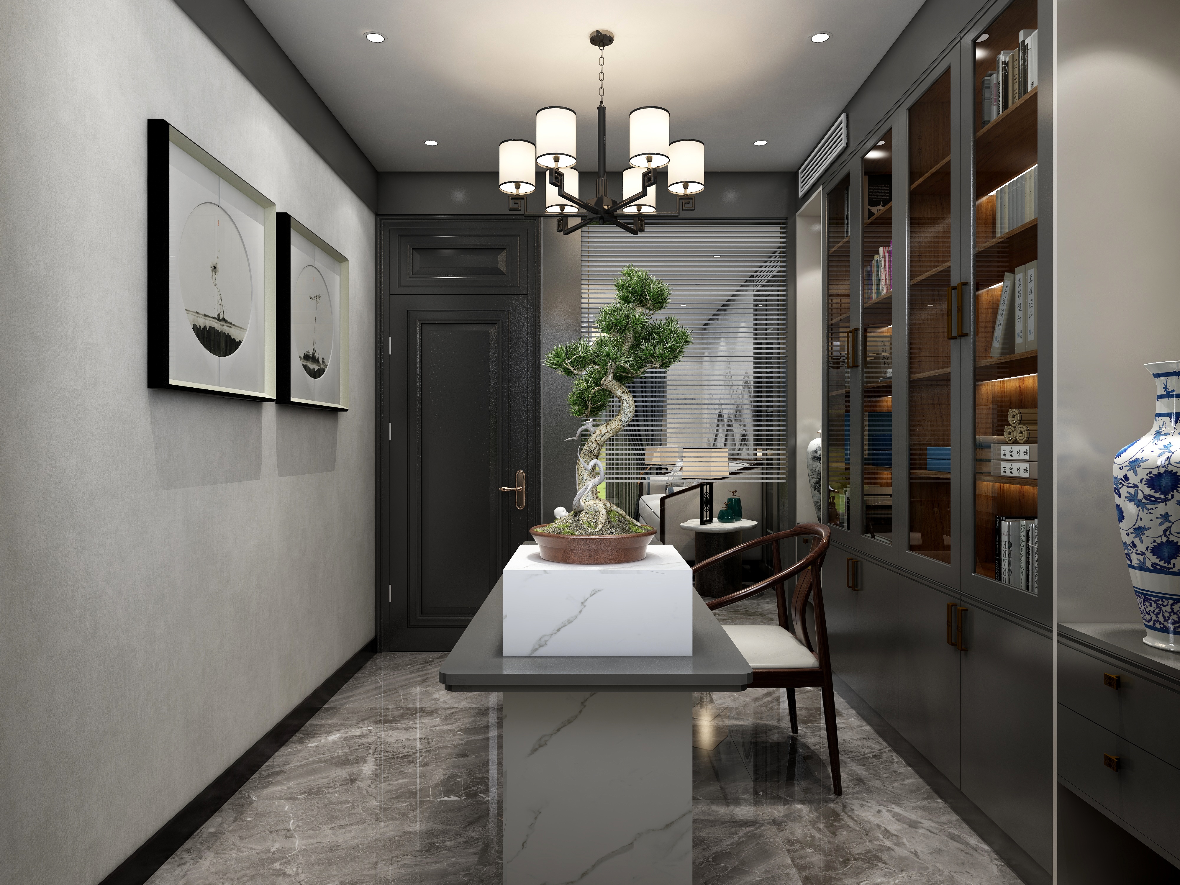 Tim设计_-明式新中装修效果图