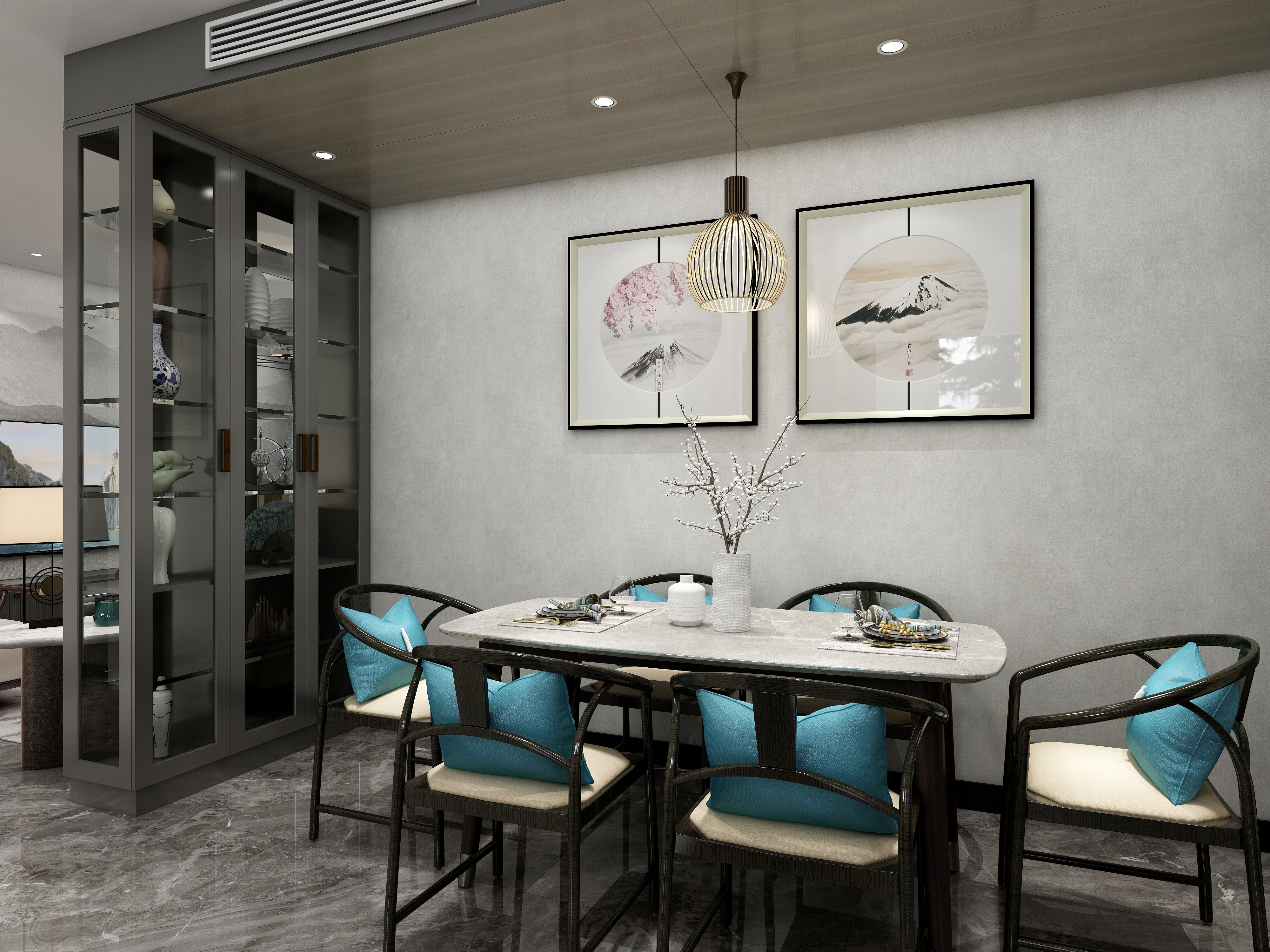 Tim设计_-明式新中装修效果图