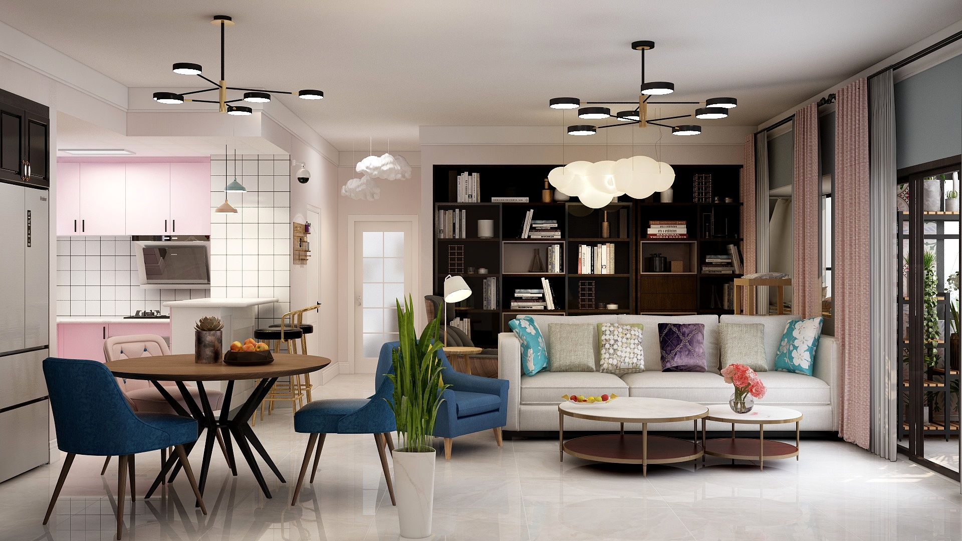 戴超-83.00㎡-现代简约-德信海德公园装修效果图