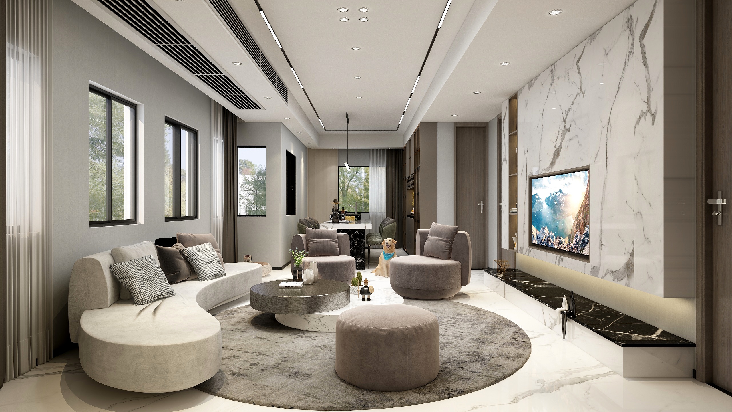 无道哥哥-瑞和园127㎡装修效果图