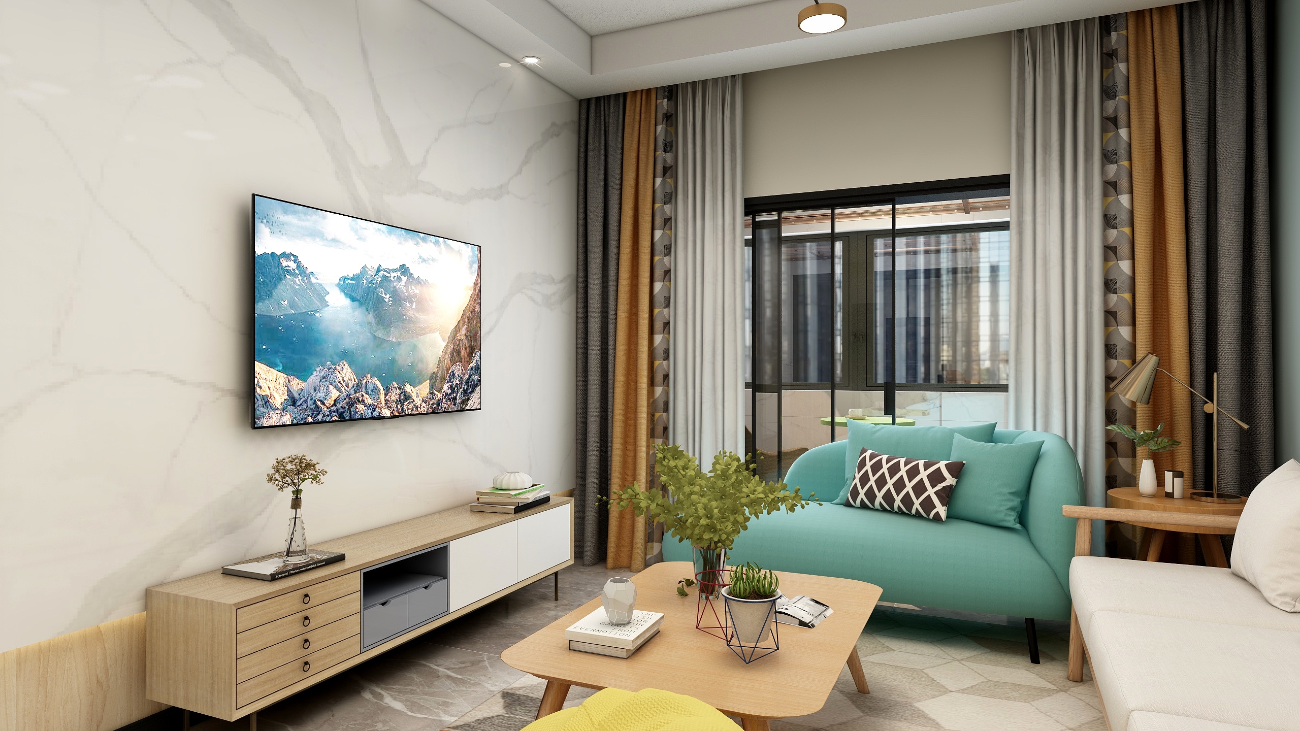 刘增-德信海德公园-北欧风装修效果图