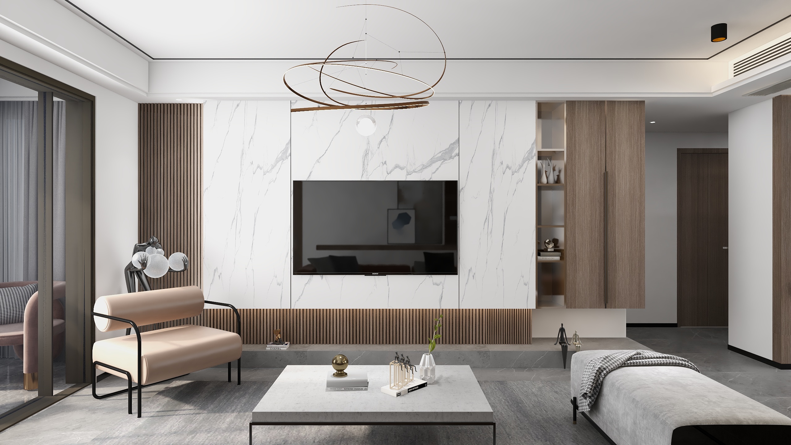 EC设计-100平现代风格-装修设计方案