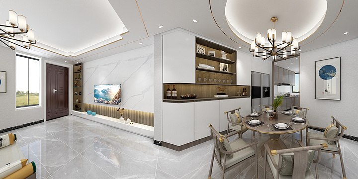 苏州张李城诺贝尔新区店-景瑞无双.......新中式-装修设计方案