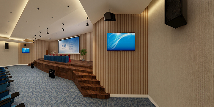 偷貓de鱼-阶梯研讨教研室-装修设计方案