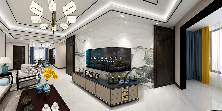 新原创-紫郡城-新中式-装修设计方案