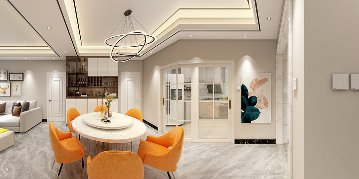 helen980-渲染灯光高级证书作业-装修设计方案