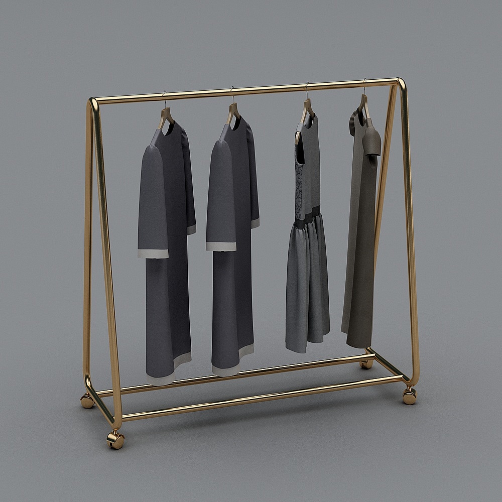 工业风服装店-展示架