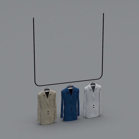 Industrial style clothing store hanger