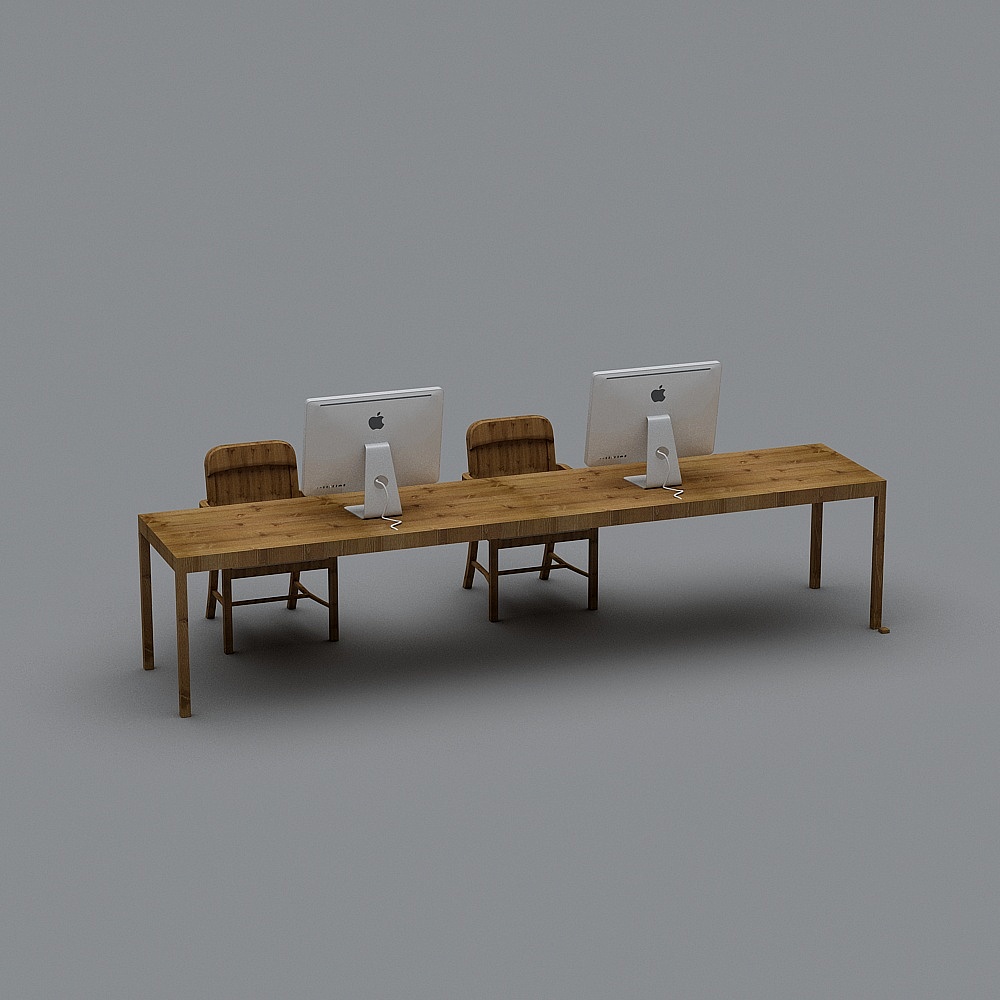 工业风婚纱婚庆店-桌椅组合3D模型