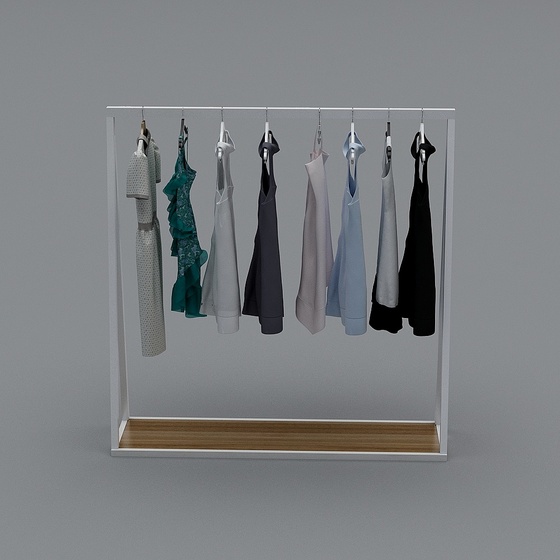 Modern clothing store-display rack