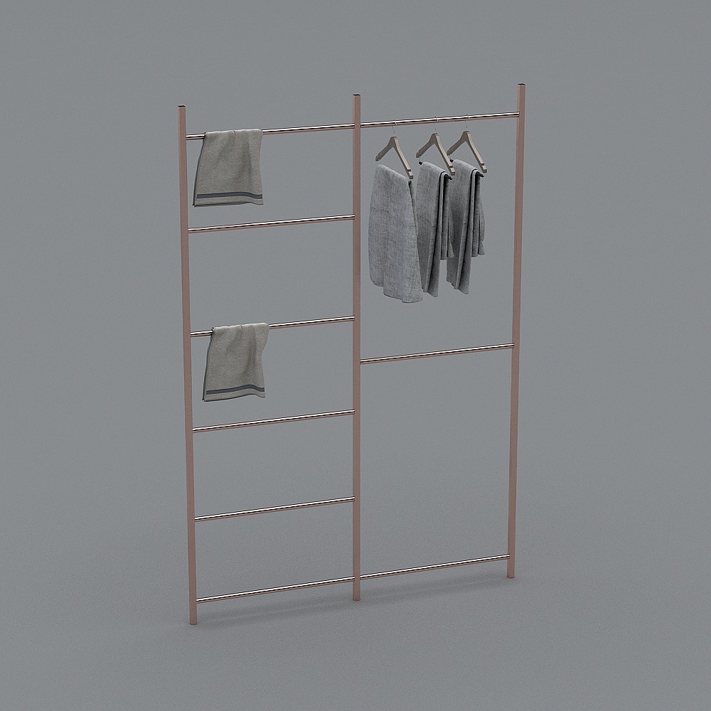 现代服装店专卖店-展示架