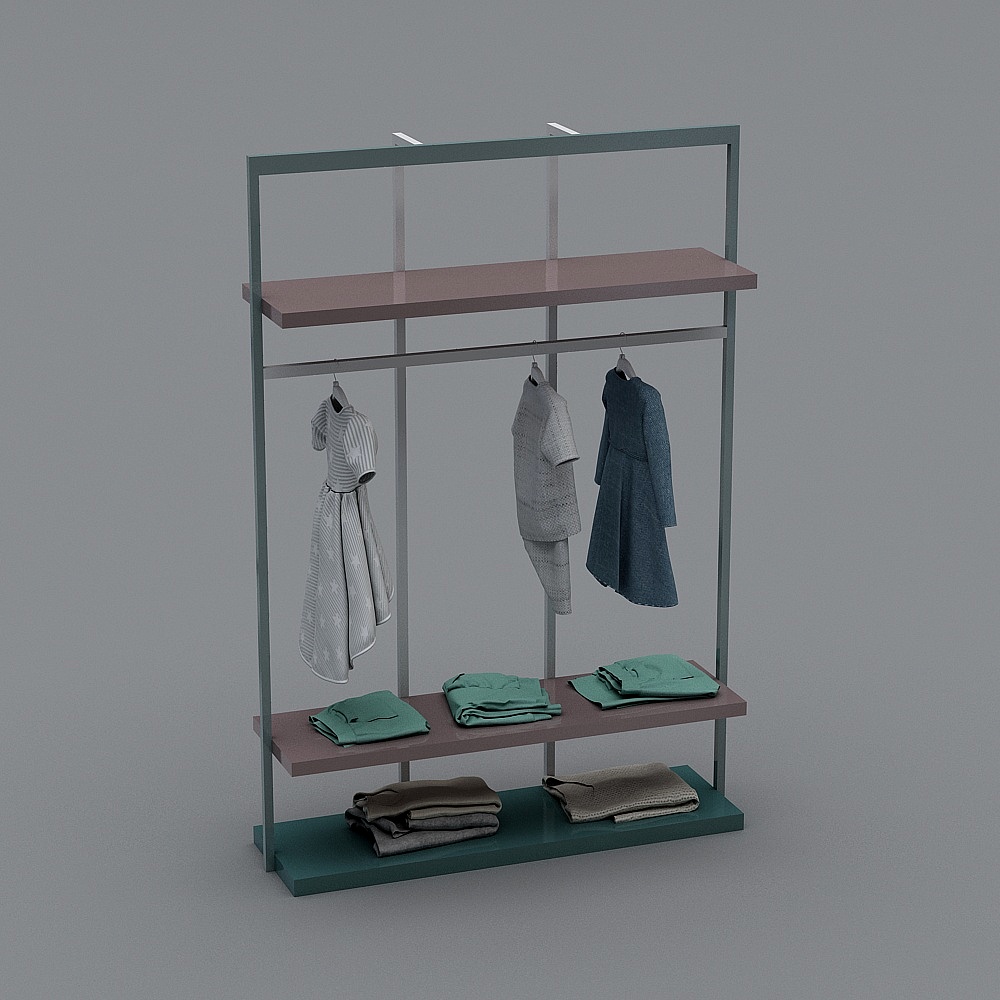 现代儿童服装专卖店-展示柜