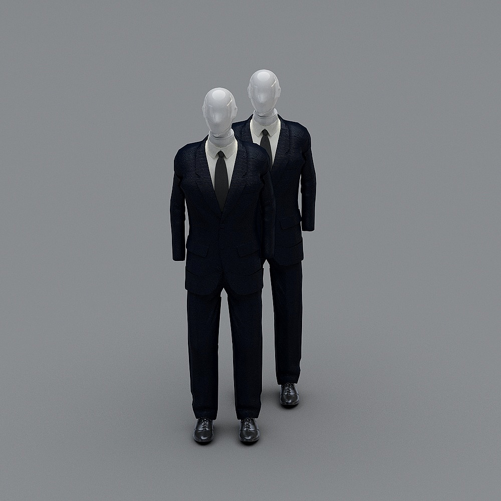 现代服装店-模特组合