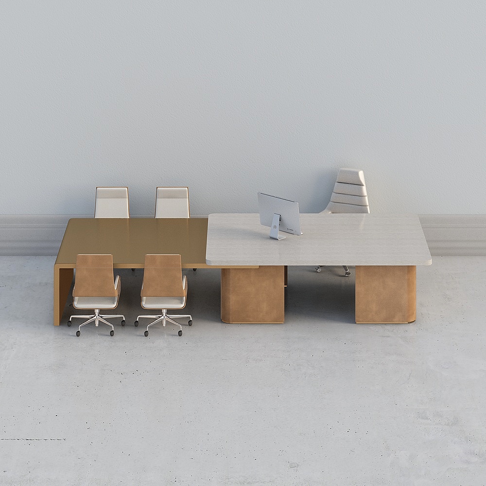 现代总经理办公室组合办公桌