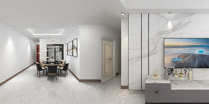 达州市越华装饰工程有限公司-锦云府C3户型-装修设计方案