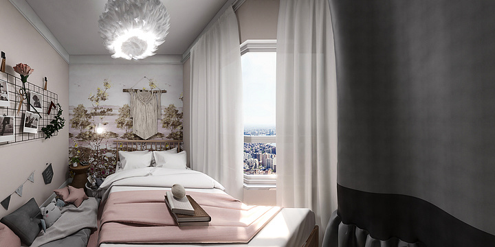 许鹏-阳光下的粉-装修设计方案