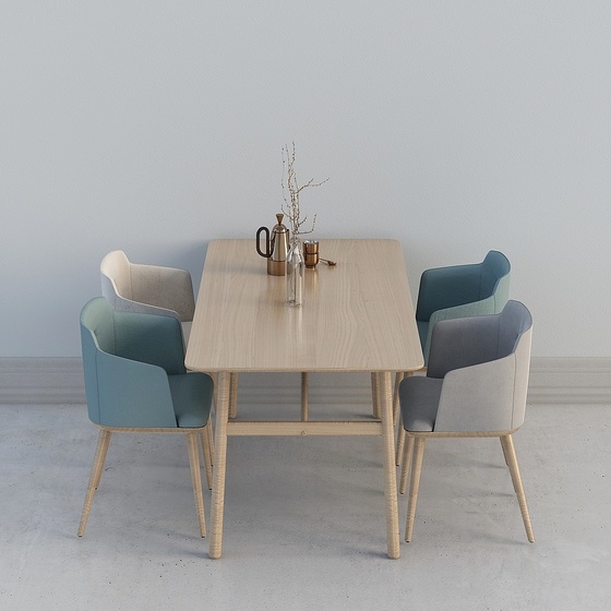 Scandinavian Dining Sets,Earth color