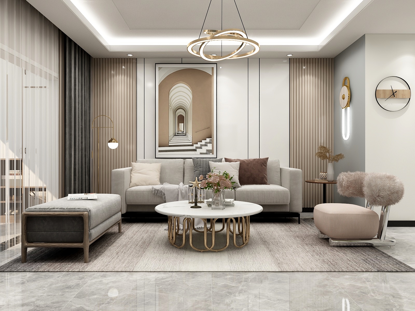 张旭-『悦人歌』|平层111平现代两房装修效果图