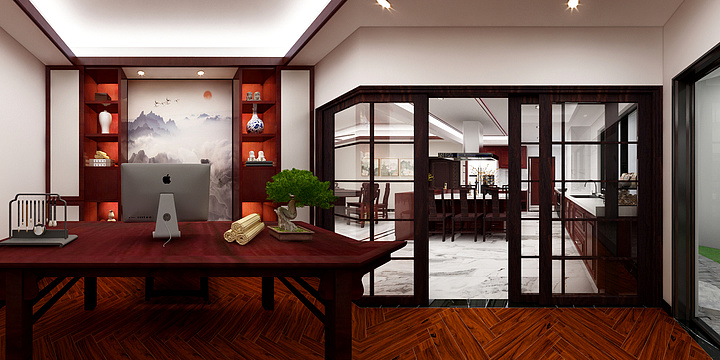 襄阳整家定制-757-中式-装修设计方案