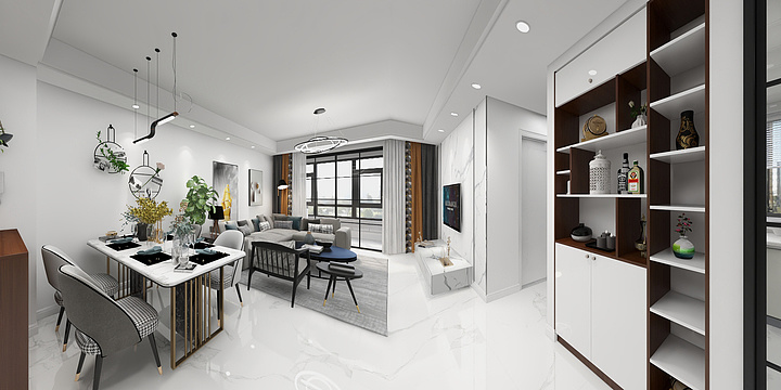 熬夜的牛魔王-蔚蓝四季-装修设计方案