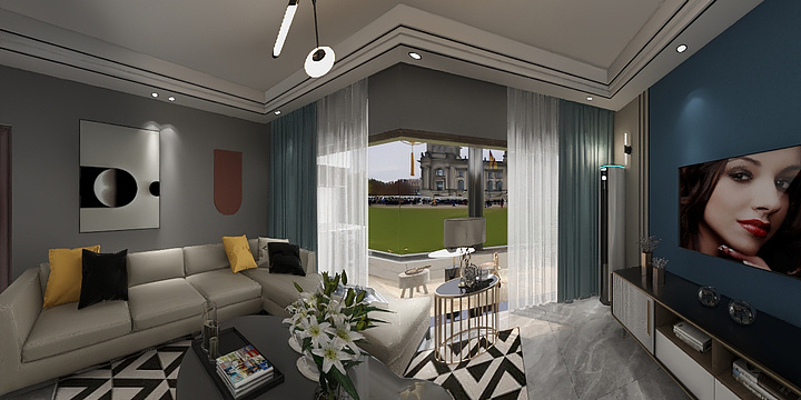 mr王涛-舒心苑现代-装修设计方案