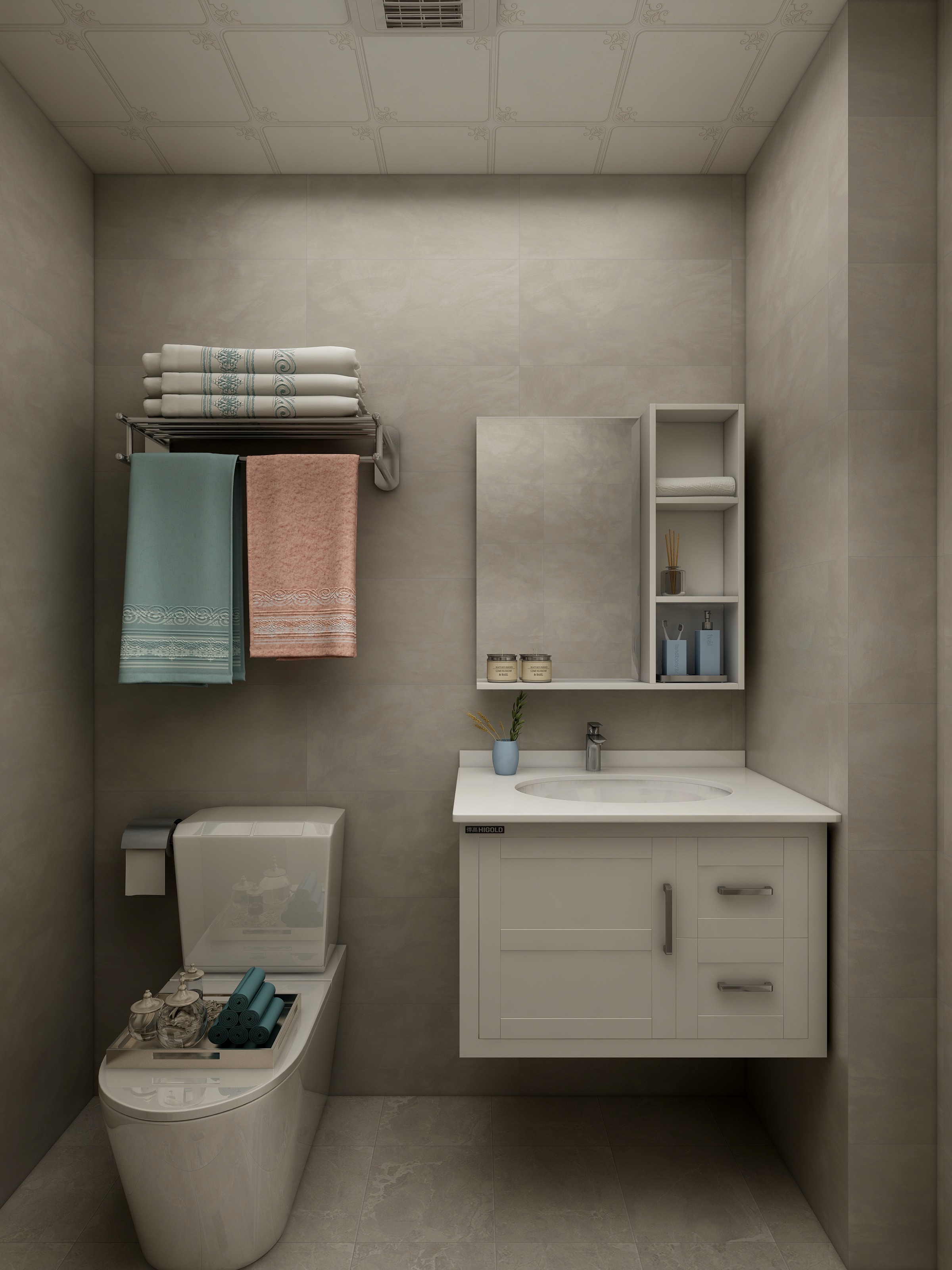 张斌-简欧风格122平三居室装修效果图