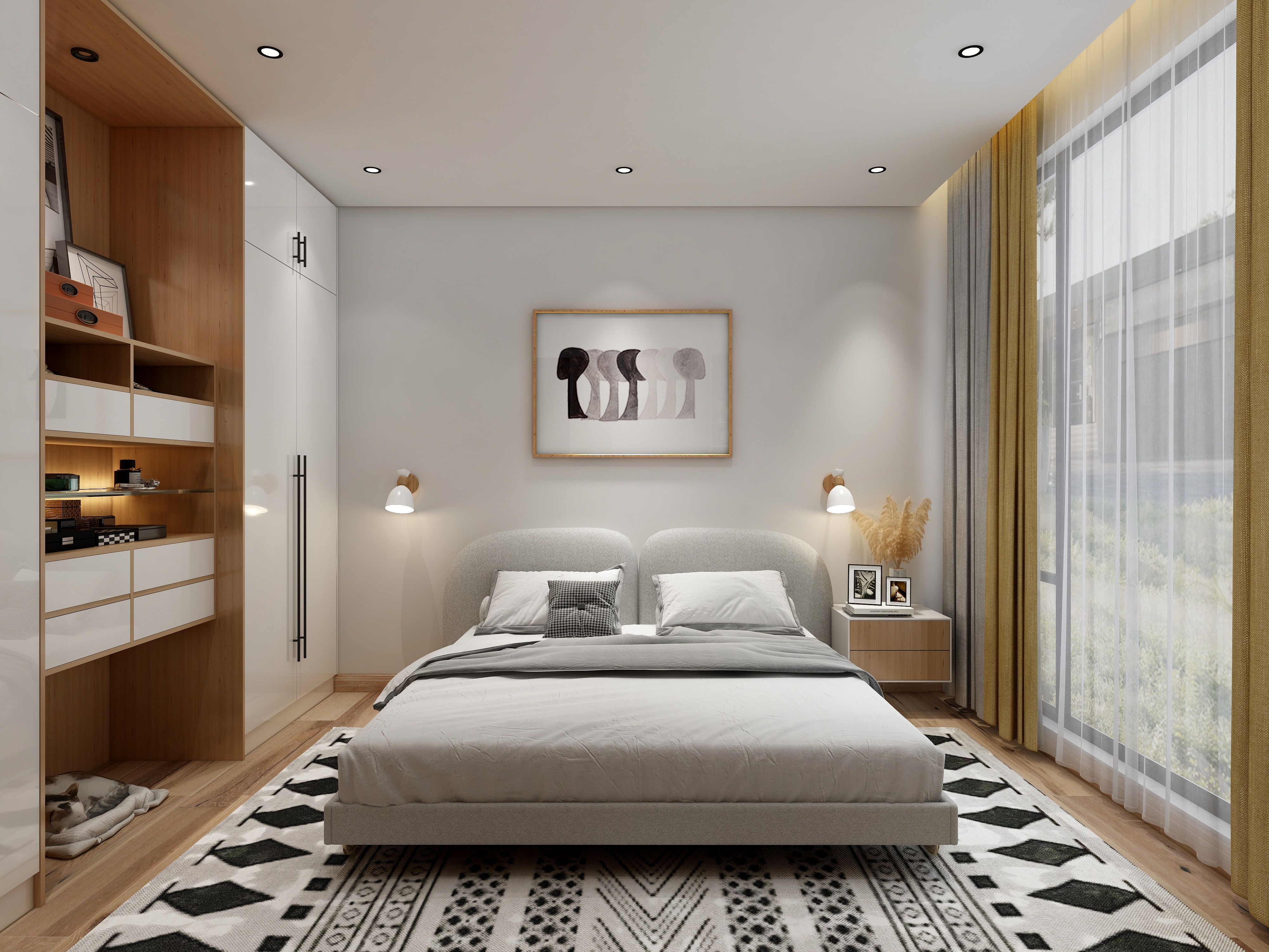 Tim设计_-清新原木北欧装修效果图