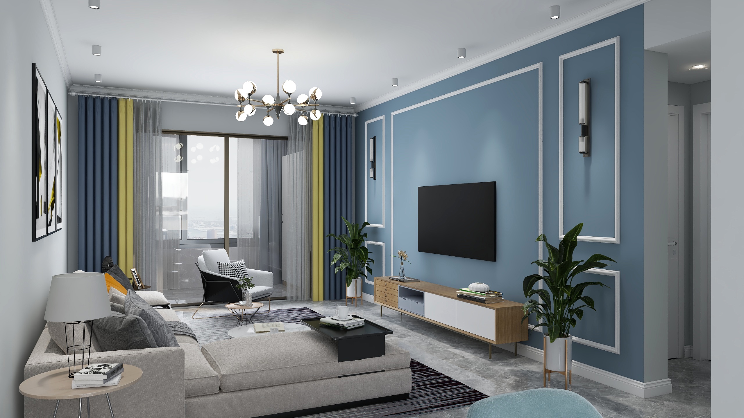 津点装饰种李飞-109㎡装修效果图