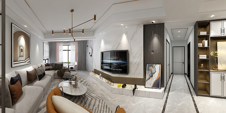 宁嘉文-110三室现代华瑞园-装修设计方案