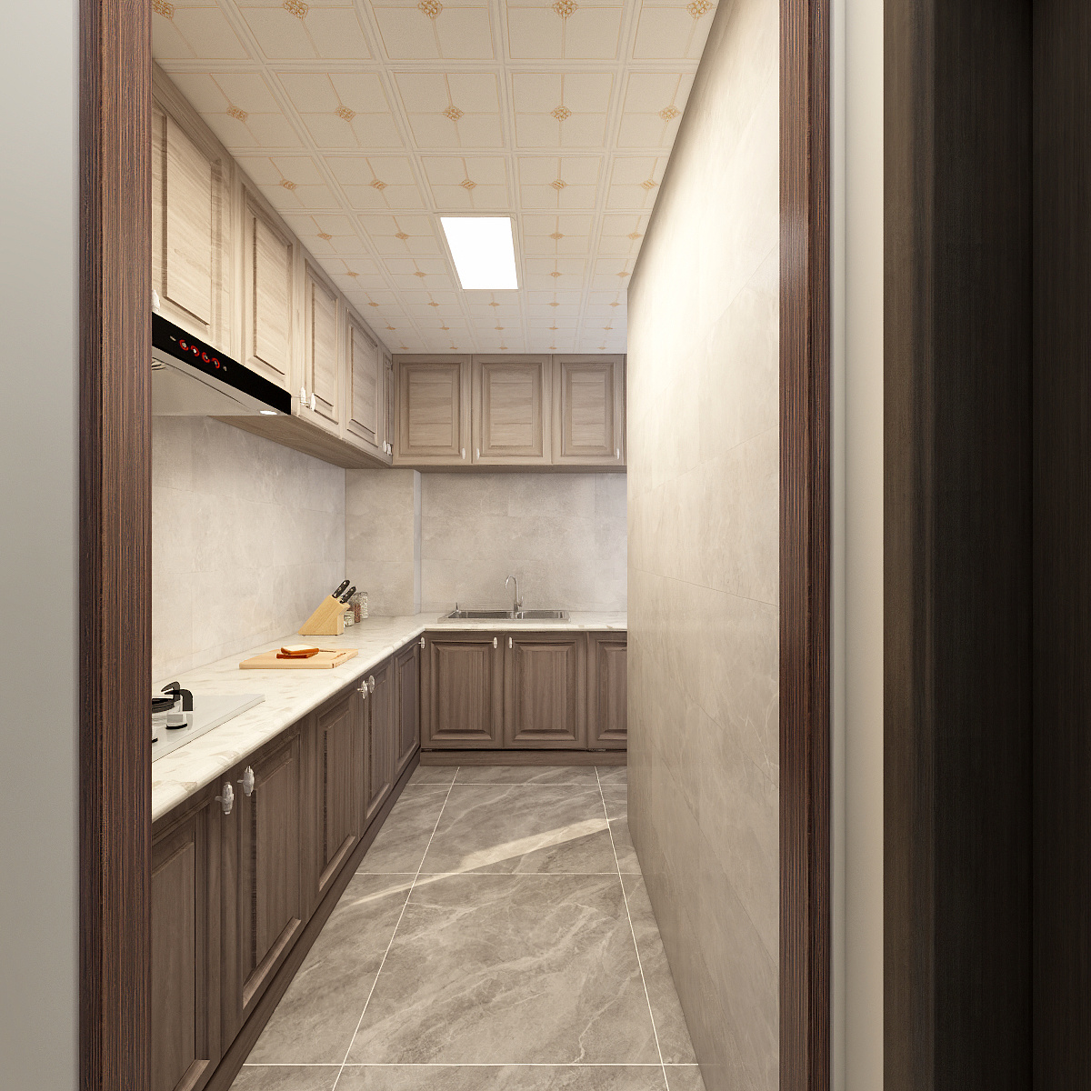 贾珍宇-二居-新中式-84m²装修效果图