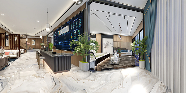 艺间设计kEAc-东方美苑[售楼部]-装修设计方案