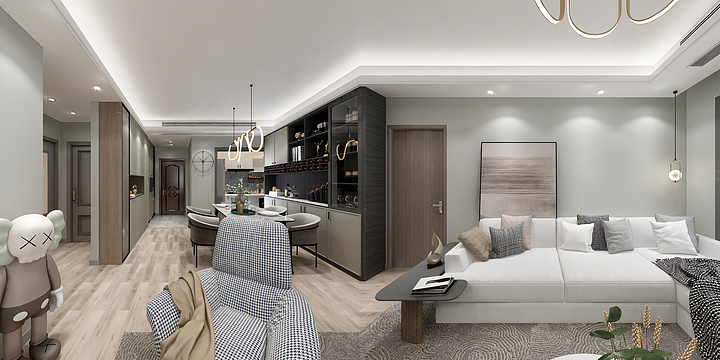 设计师MGG-华润幸福里121㎡现代简约-装修设计方案